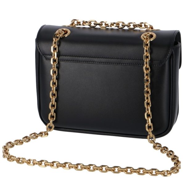 188403bfb38no 2 Celine C Small Chain Shoulder Bag Black