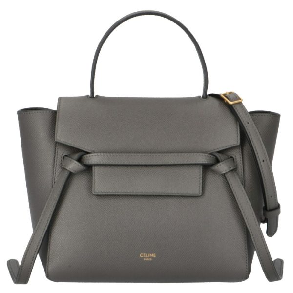 189003zva10dc Celine Belt Bag Nano Tote Shoulder Gray