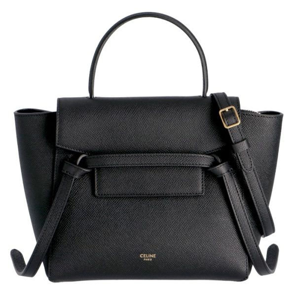 189003zva38no Celine Belt Bag Nano Tote Shoulder Black