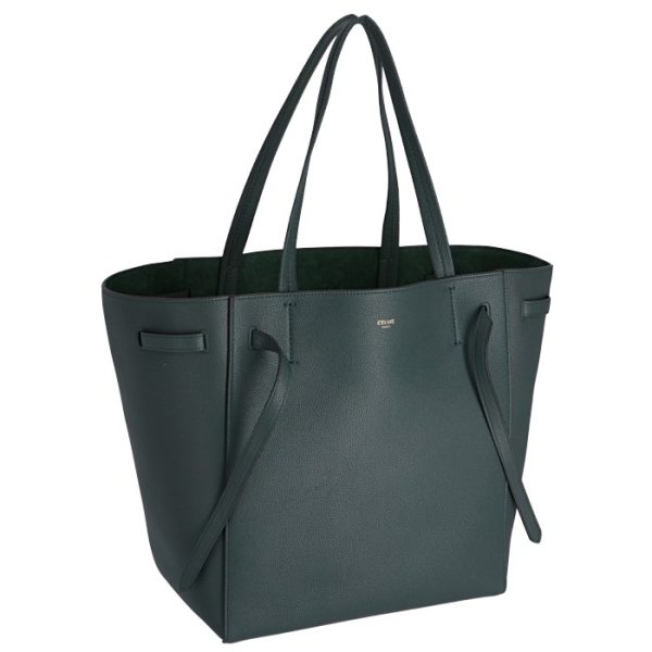 189023tni31an Celine Hippo Phantom Small Tote Bag Dark Green