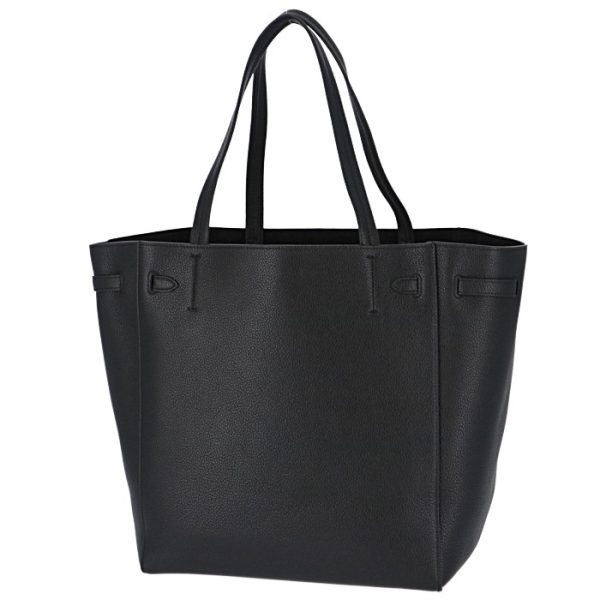 189023tni38no 2 Celine Hippo Phantom Small Tote Bag Black