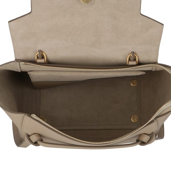 189103zva18lt 5 Celine Mini Belt Bag Tote Shoulder Taupe Beige