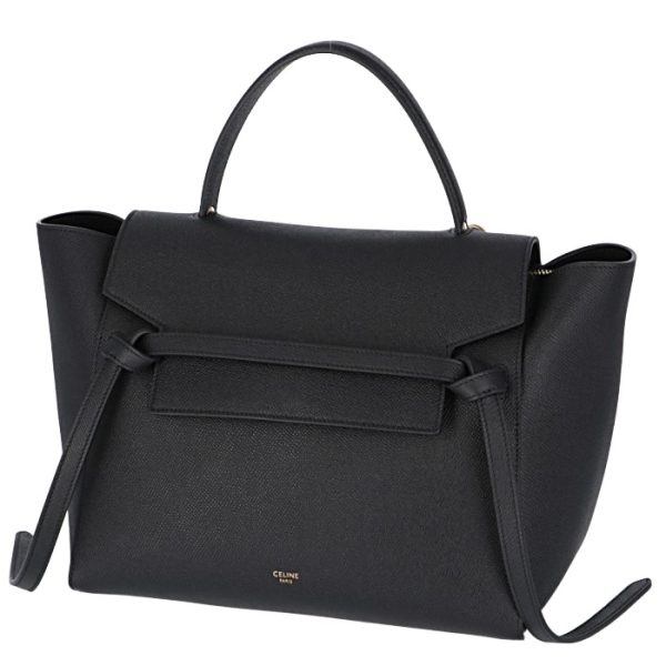 189103zva38no 1 Celine Mini Belt Bag Tote Shoulder Black