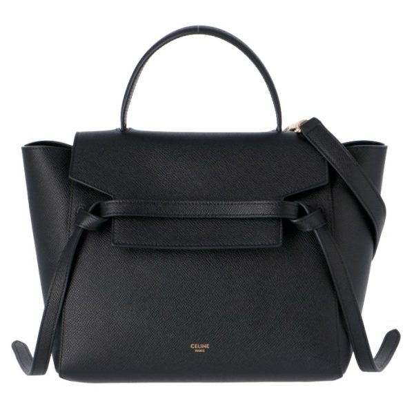 189153zva38no Celine Micro Belt Tote Bag Shoulder Black