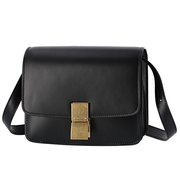 189183dls38no 1 Celine Classic Box Small Shoulder Bag Black