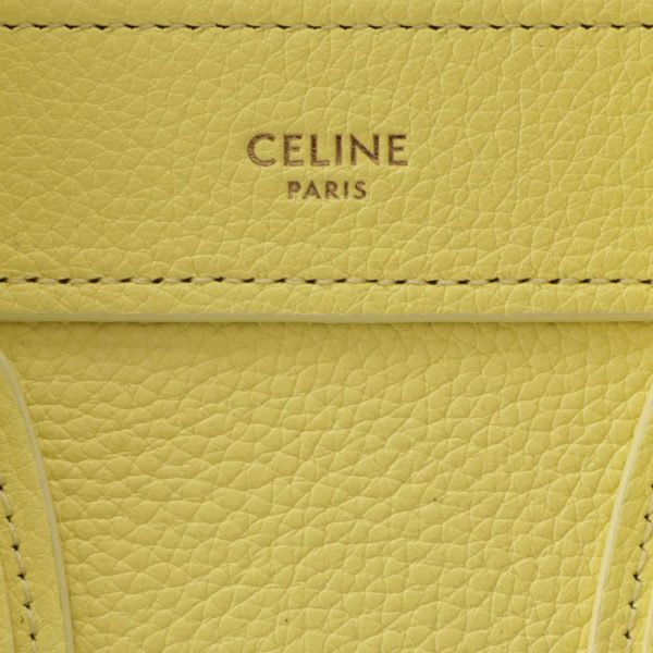 189243dru11ac 4 Celine Nano Luggage Shoulder Bag Yellow