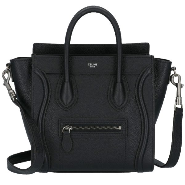 189243dru38no Celine Nano Luggage Shoulder Bag Black