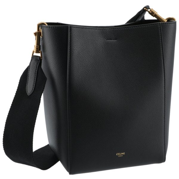 189303ah438no Celine Sangle Bucket Small Shoulder Bag Black