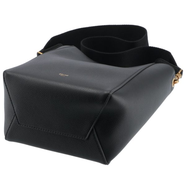 189303ah438no 3 Celine Sangle Bucket Small Shoulder Bag Black