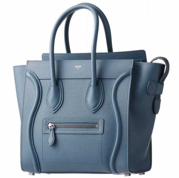 189793dru07su Celine Micro Luggage Shoulder Bag Blue