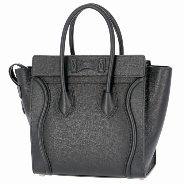 189793dru38no 3 Celine Luggage Micro Bag Black