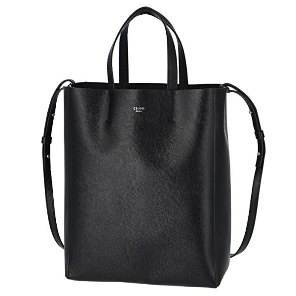 189813xba38no 1 Celine Vertical Hippo Small Cabas Tote Bag Black