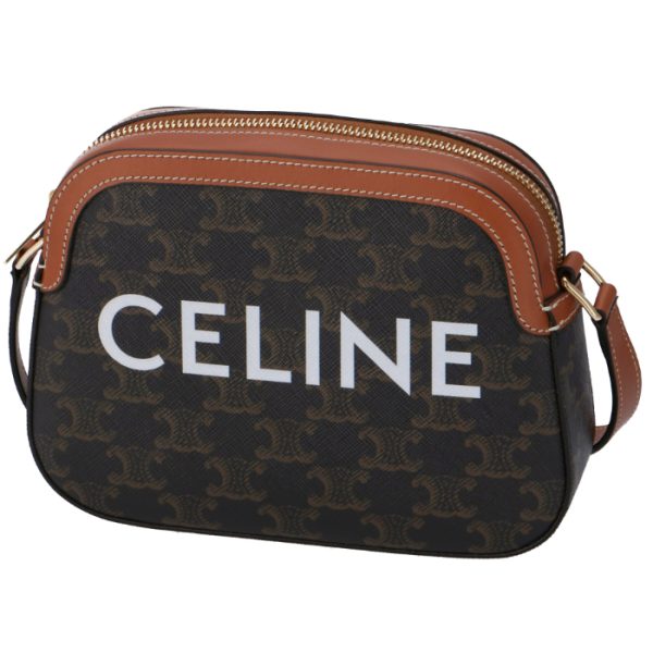 191522bzk04lu 1 Celine Small Camera Shoulder Bag Triomphe Canvas Brown