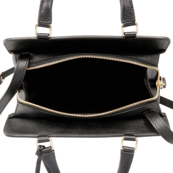 191963cre38no 5 Celine Small Cava de France Handbag Black