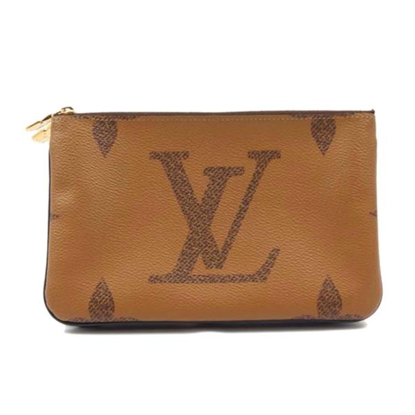 19261 1 Louis Vuitton Pochette Double Zip Monogram Giant Reverse