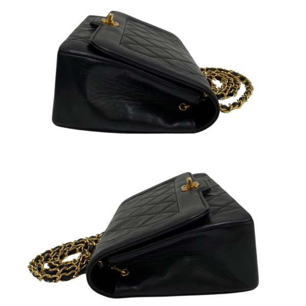 193e234855267 6 Chanel Diana Flap Matelasse Lambskin Mini Shoulder Bag Black