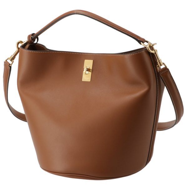 195573cr404lu 6 Celine Shoulder Bag Bucket 16 Tan Brown