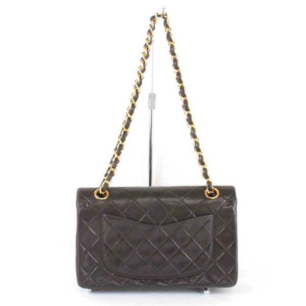 1956240107472t 2 Chanel W Flap Matelasse Lambskin Chain Shoulder Bag Black