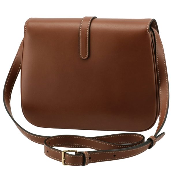 196583dk104lu 2 Celine Tabou Medium Crossbody Shoulder Bag Brown