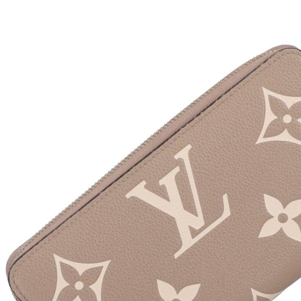 19728 2 Louis Vuitton Zippy Wallet Monogram Empreinte Beige