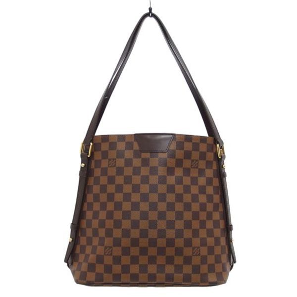 19798 1 Louis Vuitton Tote Bag Brown Cava Rivington Damier Ebene