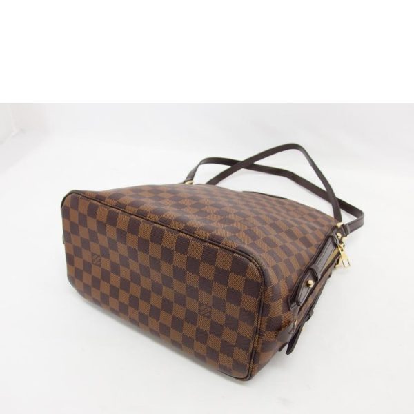 19798 3 Louis Vuitton Tote Bag Brown Cava Rivington Damier Ebene