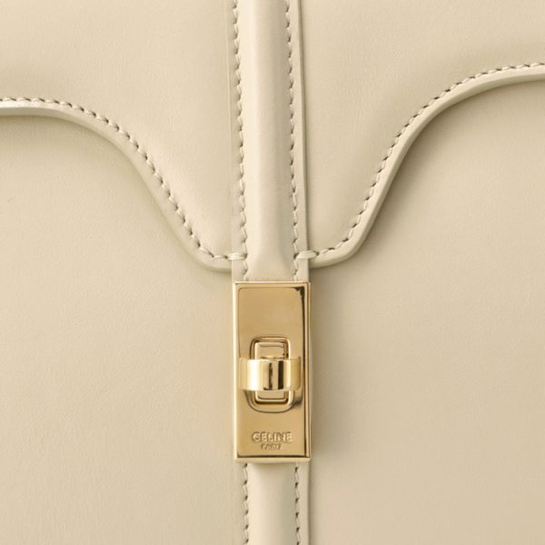 197983bey01iv 4 Celine 16 Saise Mini 2way Hand Shoulder Bag Ivory