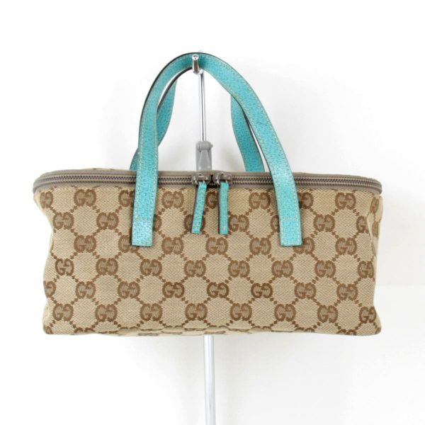 1985231107012t 1 Gucci Vanity Bag GG Canvas Beige Blue