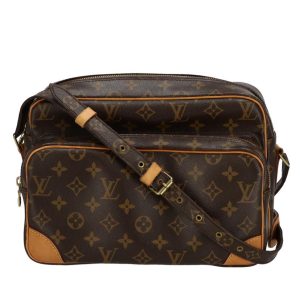 19989 1 Louis Vuitton Monogram Blois Crossbody Bag Canvas Brown