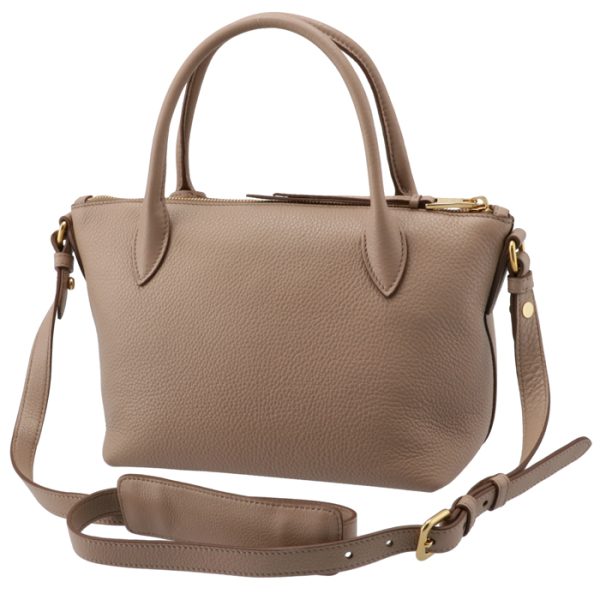 1ba111nox2bbe770 2 Prada Embossed Leather 2way Bag Beige