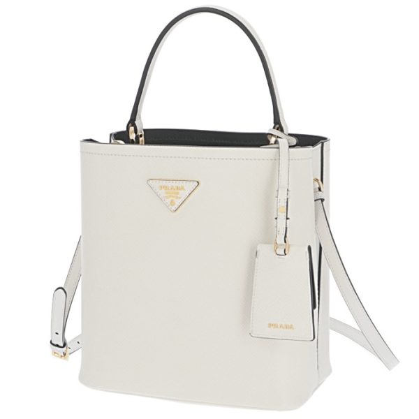 1ba212ooo2erxg3z 1 Prada Double Saffiano Handbag Shoulder White