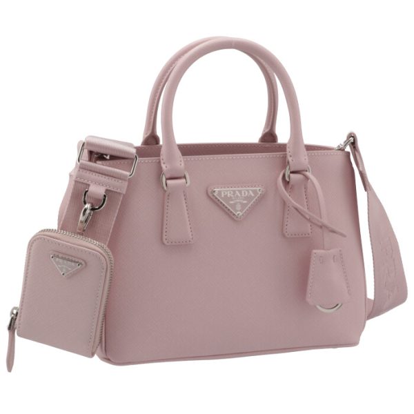 1ba296v21nzve18 Prada Galleria Saffiano Mini Tote Bag Pink