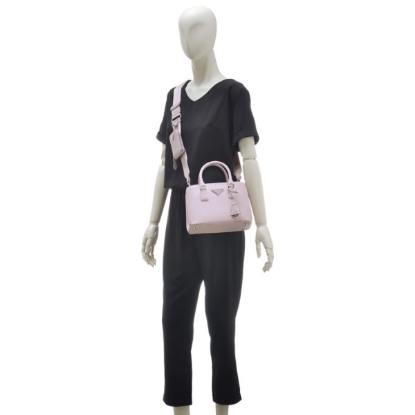 1ba296v21nzve18 6 Prada Galleria Saffiano Mini Tote Bag Pink