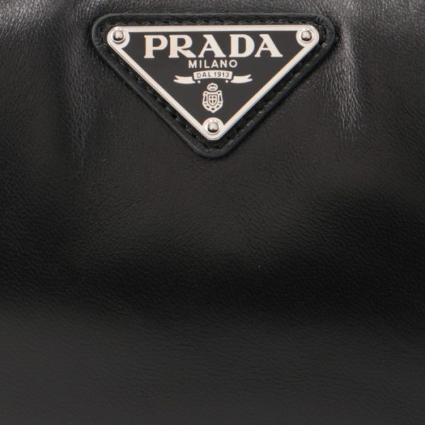 1ba384ovz2dyi 4 Prada Soft Padded Nappa Leather Mini Bag Black