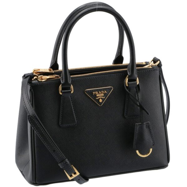 1ba896ooonzv002 Prada Galleria Hand Shoulder Bag Crossbody Black