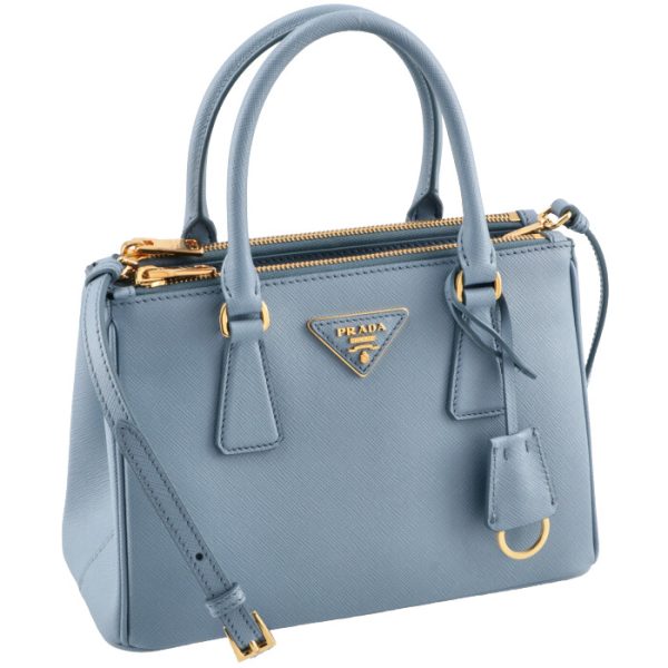 1ba896ooonzv637 Prada Galleria Saffiano Mini Tote Bag Blue