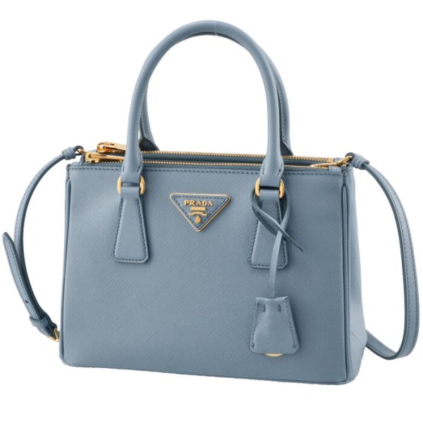 1ba896ooonzv637 1 Prada Galleria Saffiano Mini Tote Bag Blue