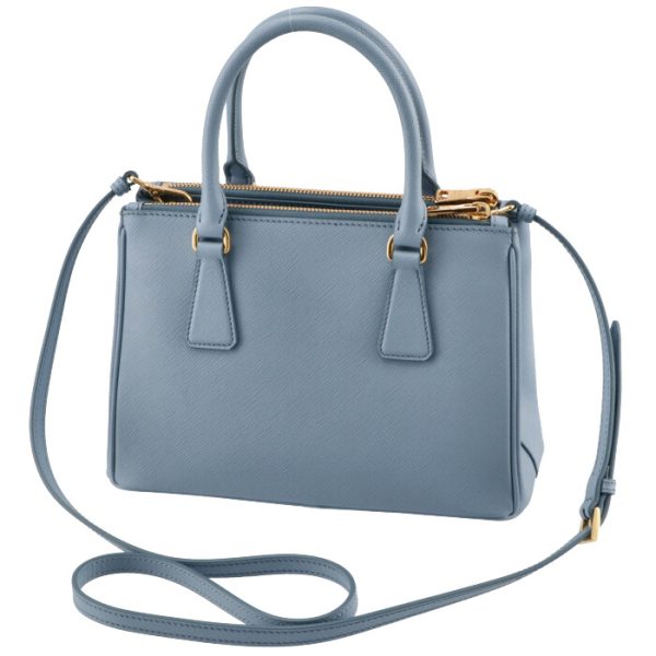 1ba896ooonzv637 2 Prada Galleria Saffiano Mini Tote Bag Blue