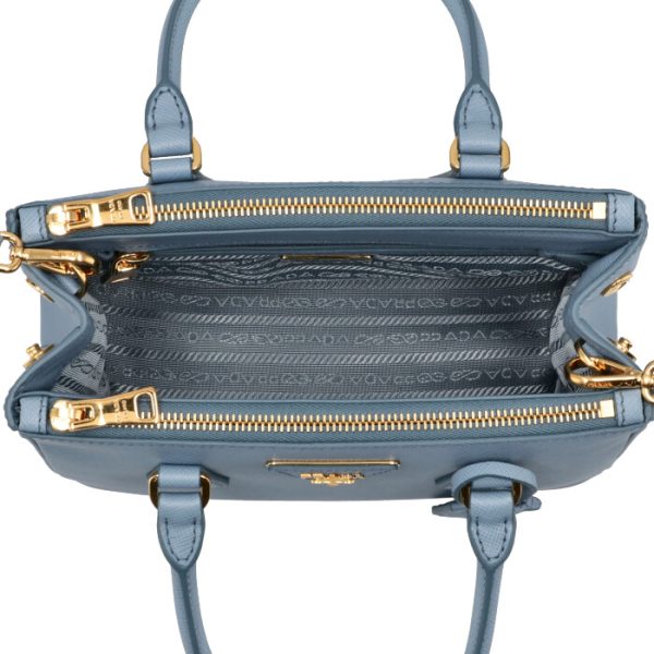 1ba896ooonzv637 5 Prada Galleria Saffiano Mini Tote Bag Blue