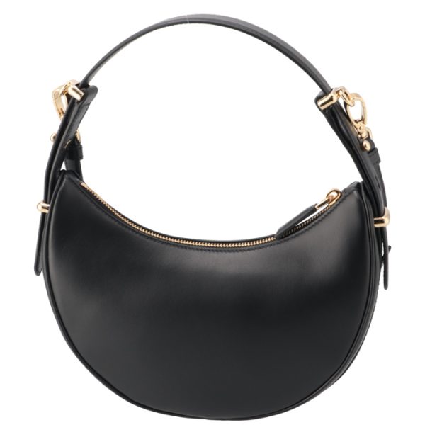 1bc194oooask 2 Prada Triangle Logo Arke Hobo Bag Black