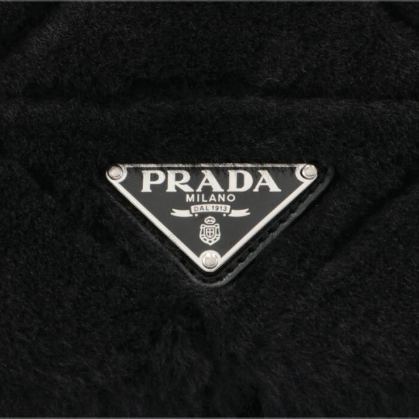 1bd292k9o2ec9002 4 Prada Shearling Sheep Fur Mini Shoulder Bag Black