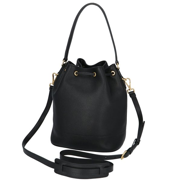 1be018nom2bbe002 2 Prada Shoulder Bucket Bag Drawstring Black