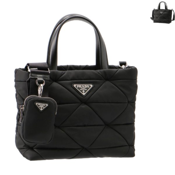 1bg373b9ordjn Prada Padded Re Nylon Tote Bag Black