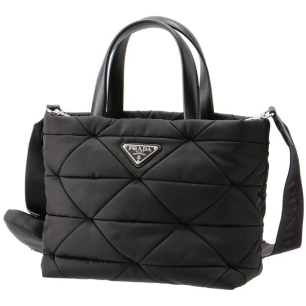 1bg373b9ordjn 1 Prada Padded Re Nylon Tote Bag Black