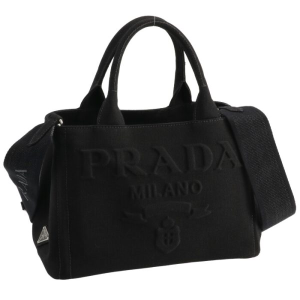 1bg439kaozki002 Prada Lettering Logo Tote Bag Black