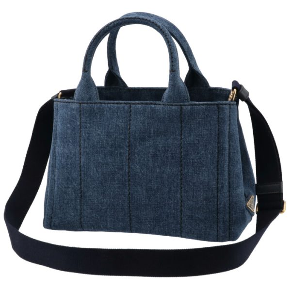 1bg439oooaj6008 2 Prada Canapa Canvas Tote 2way Handbag Blue