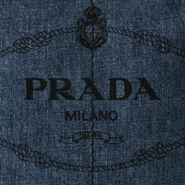 1bg439oooaj6008 4 Prada Canapa Canvas Tote 2way Handbag Blue