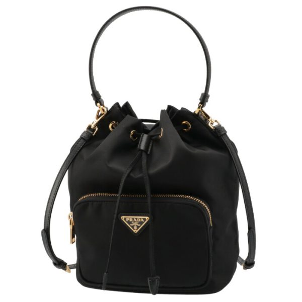 1bh038ooorv44002 1 Prada Duet Nylon Mini Shoulder Bag Black