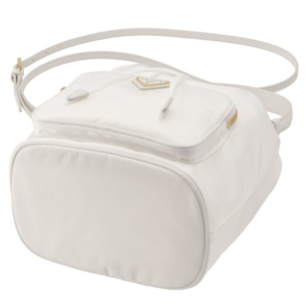 1bh038uoorv44009 3 Prada Duet Nylon Mini Shoulder Bag White