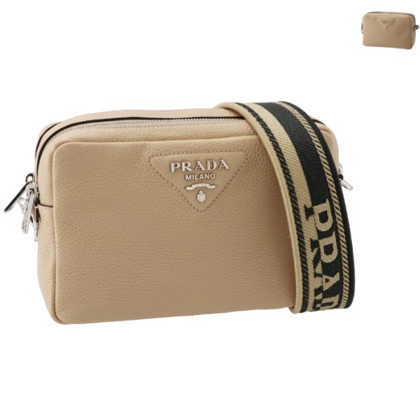 1bh0823om2dkv Prada Logo Strap Crossbody Bag Black